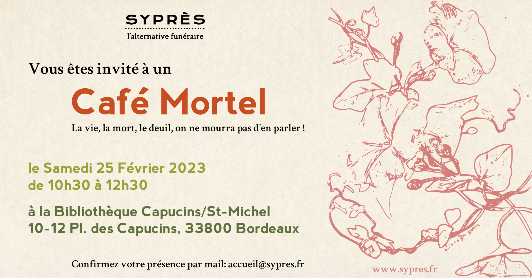 Café Mortel à la bibliothèque St-Michel